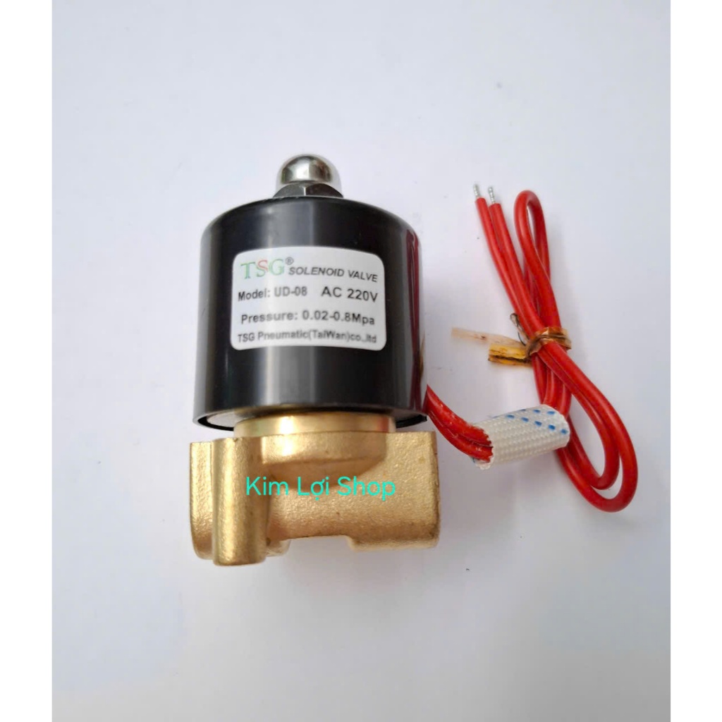 Van điện từ UD-08 Tốt ( van thường đóng Ren 13mm )