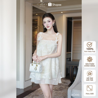 Đầm nữ Khiết Style dáng babydoll 2 dây bay bổng, phong cách đi chơi thường ngày KD99