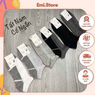 COMBO 10 ĐÔI TẤT NAM XUẤT NHẬT CỔ NGẮN ( Giá Sỉ )