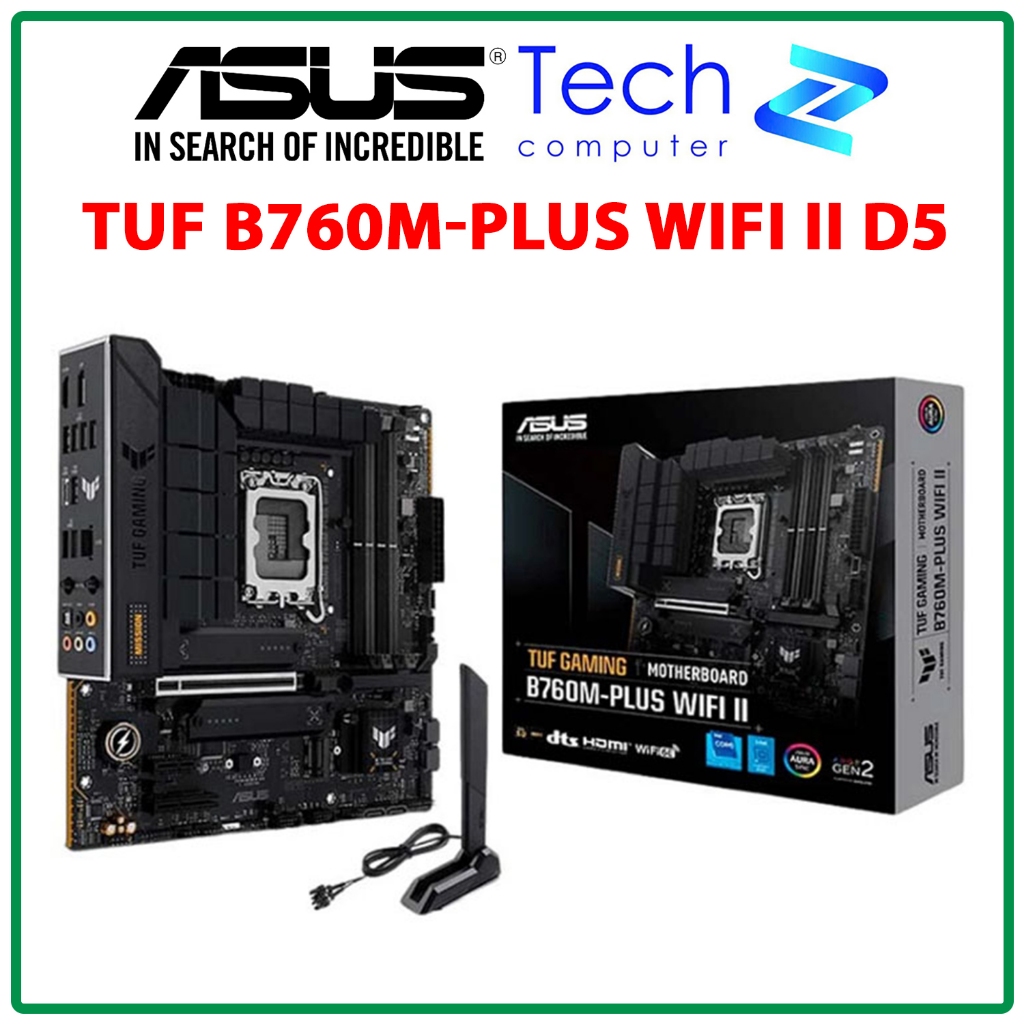 Main ASUS TUF GAMING B760M-PLUS WIFI II – DDR5 – Socket 1700 – mATX – Chính Hãng