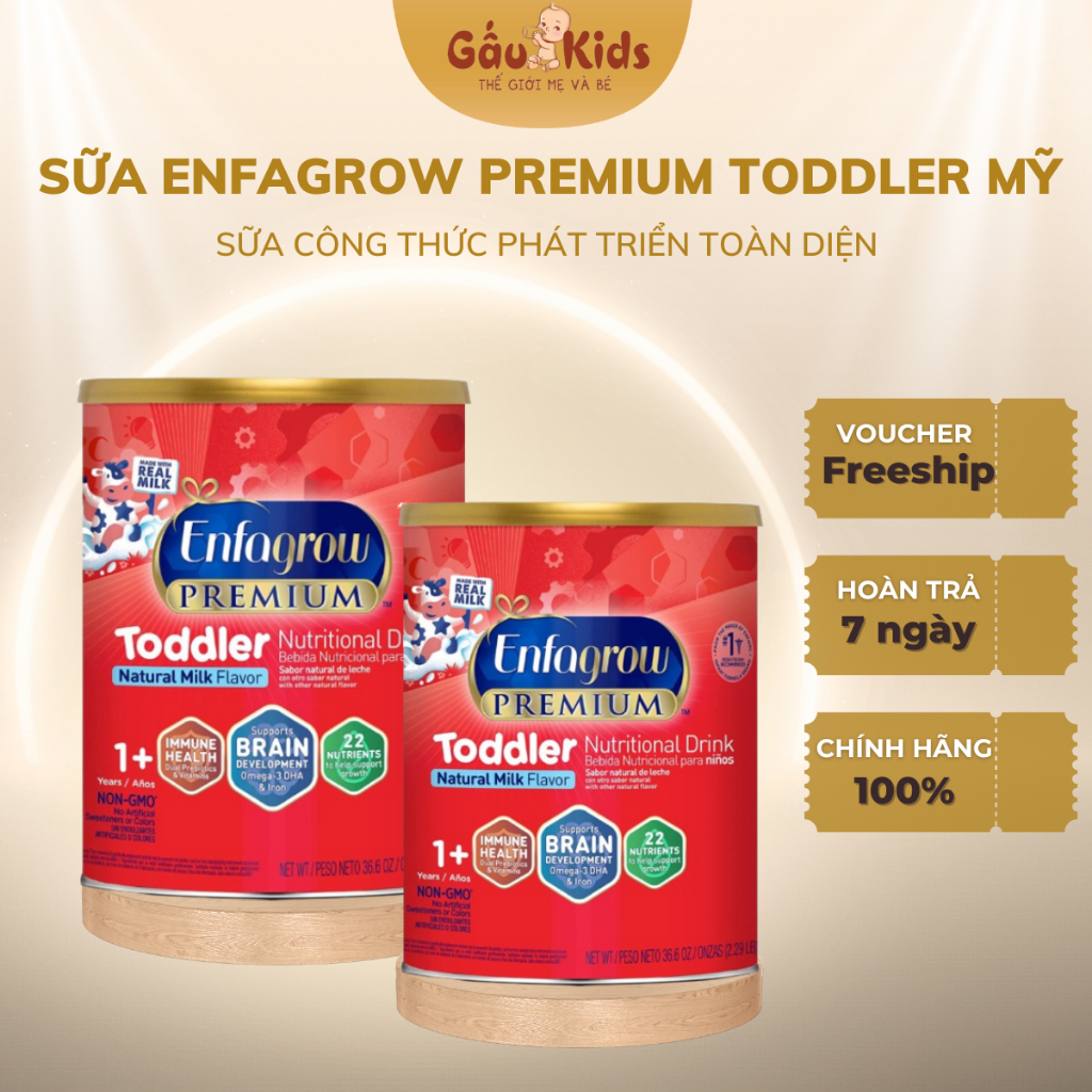 Sữa Enfagrow Toddler Next Step cho bé ( Hộp 1040g) - Sữa Enfagrow mỹ nắp vàng mẫu mới SP0201