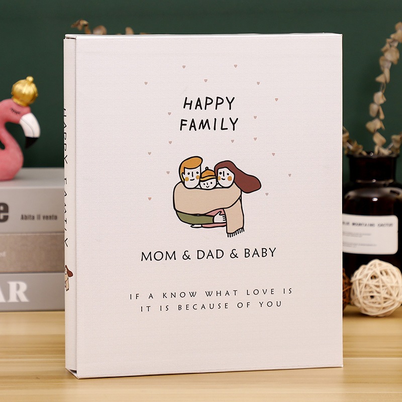 Album đựng ảnh 10x15 đựng được 200 ảnh CÓ HỘP mẫu gia đình