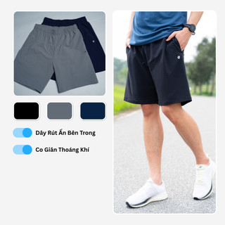  Quần Short Nam LV25S04M305 Livan Sport Cạp Chun Có Dây Rút Quần Đùi Thể Thao Mùa Hè Mặc Tập Gym Chạy Bộ Đi Chơi 