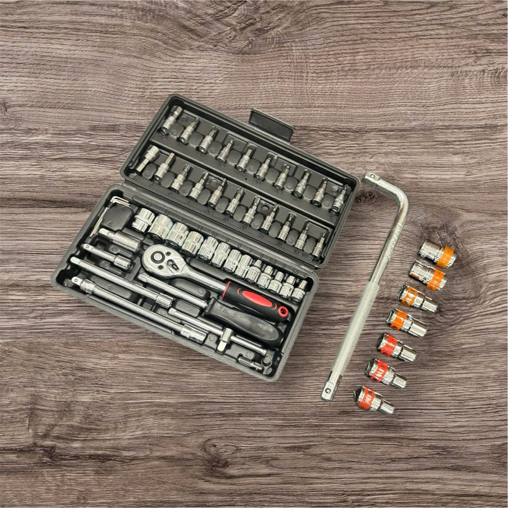 Bộ dụng cụ sửa chữa 54 chi tiết ( 46 món và 8 chi tiết L)