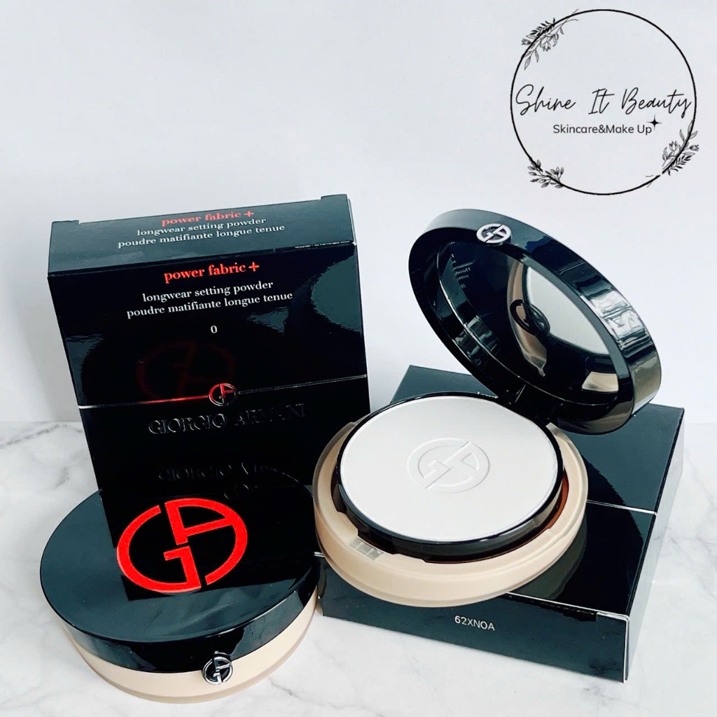 (Hàng công ty tem phụ) Phấn Phủ Nén Không Màu Giorgio Armani Power Fabric+ Longwear Setting Powder