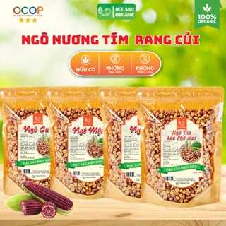 Ngô nếp tím rang củi Điện Biên (ngô mộc, ngô vị, ngô cay, ngô lắc phô mai)