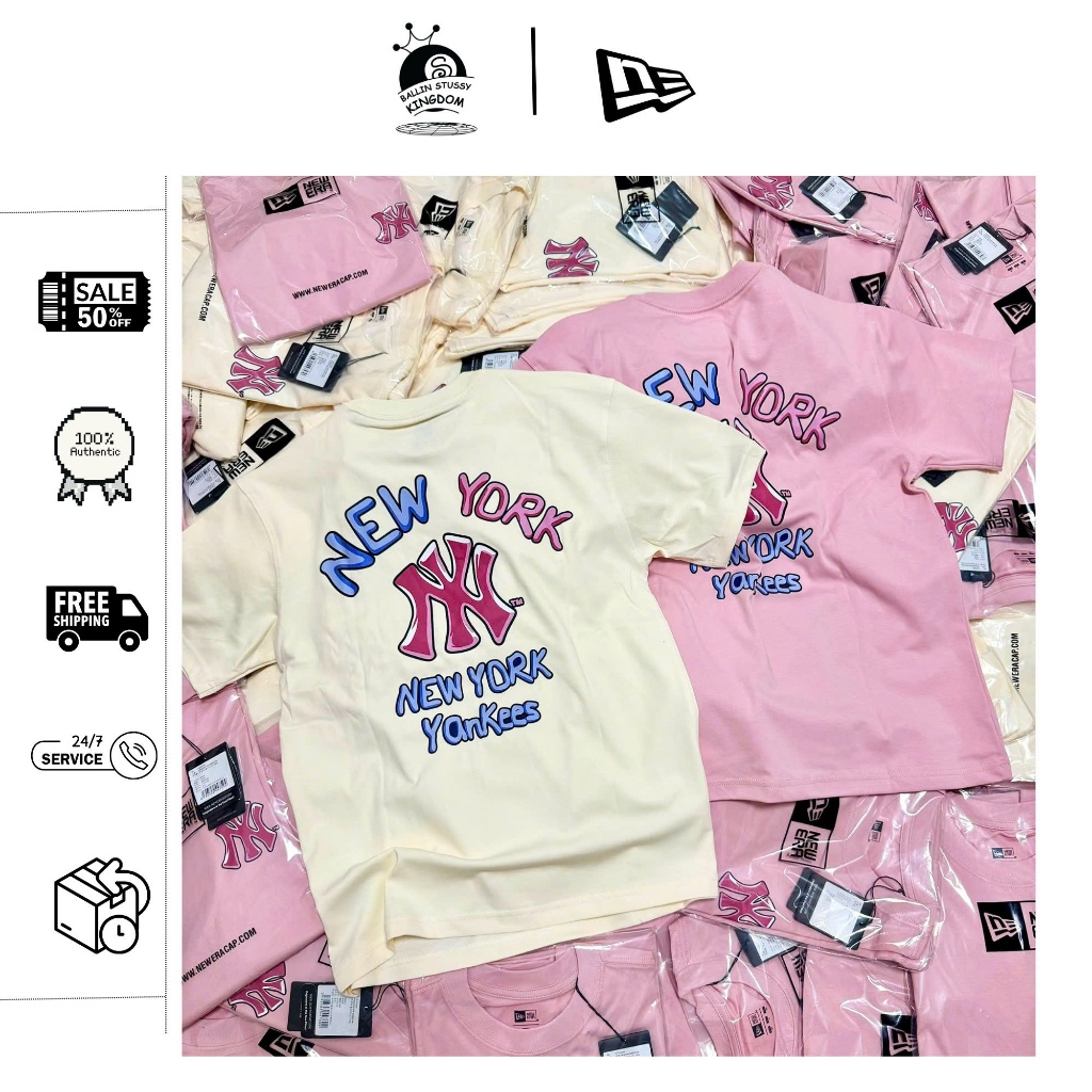 [NEW ERA CHÍNH HÃNG] ÁO THUN NEW ERA YANKEES NEW YORK LOGO IN 2025 - CHÍNH HÃNG 100% - MÃ 12323255