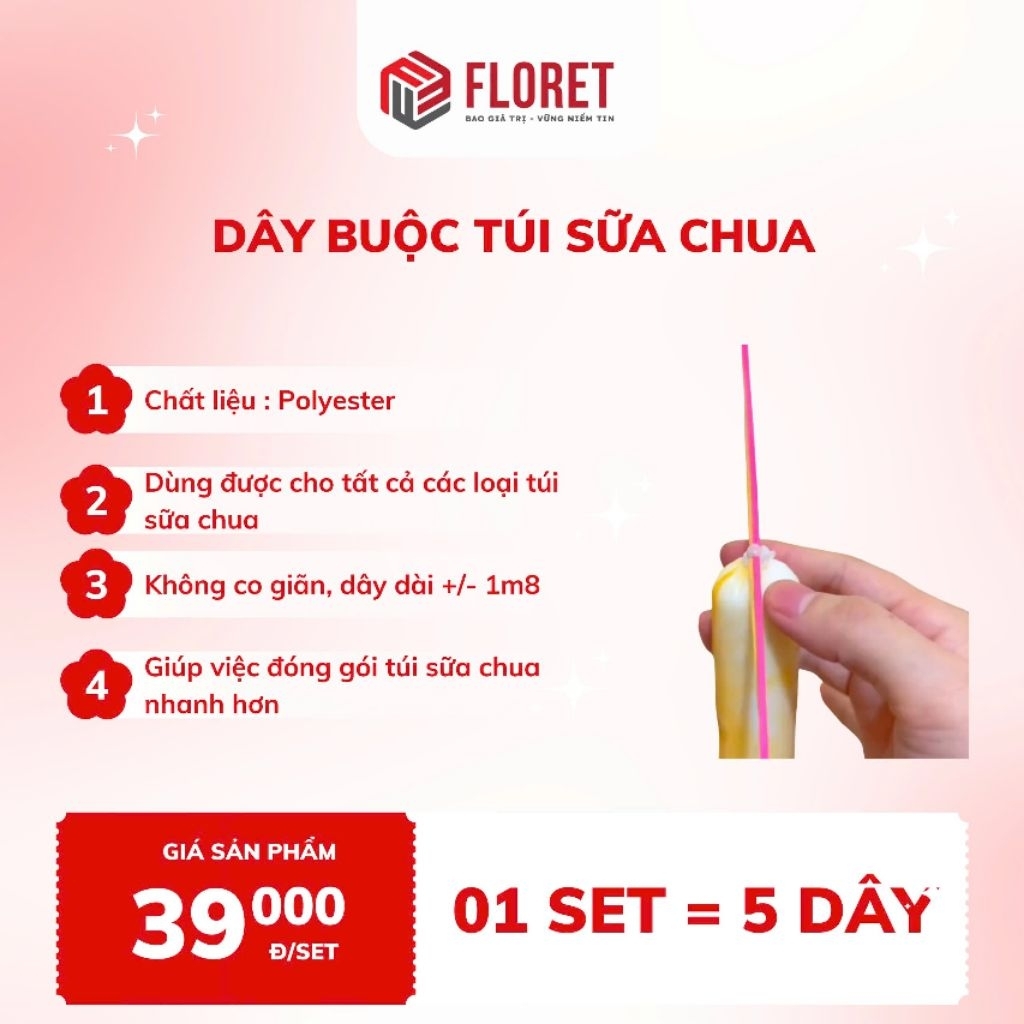 Dây Cột Túi Sữa Chua (5 sợi)