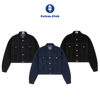 Áo khoác jean Ver 3 Calem Club form Nam Nữ chất denim có túi trong phong cách trẻ trung năng động