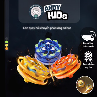  Con quay đánh lửa ANDY KIDS con quay nado xẹt lửa vô cực Spinner phát sáng Gyroscope đồ chơi 