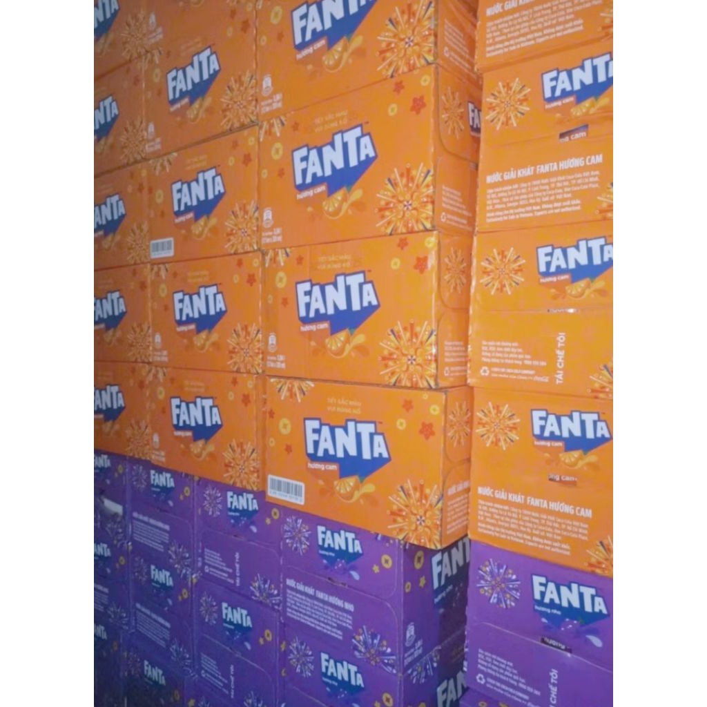 Thùng 15 lon Nước ngọt Fanta các loại 320ml