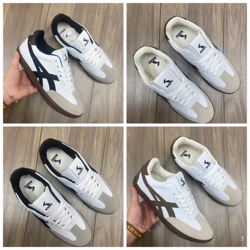Giày thể thao nam , nữ KADU Classic White, giày thể thao mới đế nâu bản cao cấp full phụ kiện