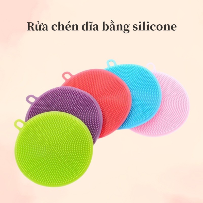 [HCM] Set 10  Miếng rửa chén dĩa bằng silicone chất lượng cao tiện lợi-GL602