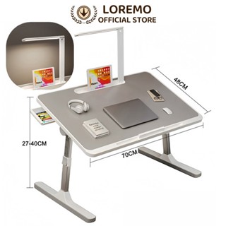 Bàn Học Thông Minh Gấp Gọn Đa Năng Có Khe Cắm Ipad Và Ngăn Kéo - Bàn làm việc kèm đèn quạt, cổng sạc USB tiện ích