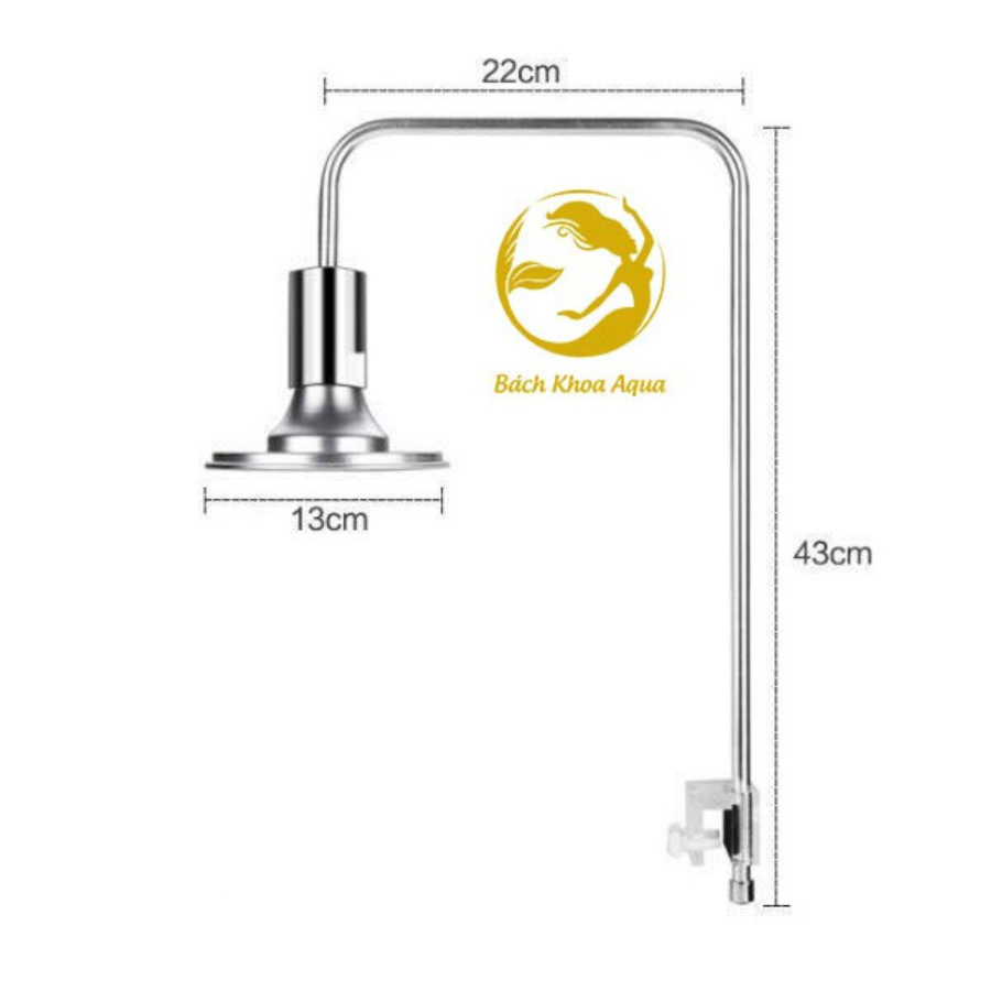 Đèn LED XIMA Led chụp 20W - Đèn hồ cá cảnh, thủy sinh mini, ánh sáng trắng sáng, lắp đơn giản