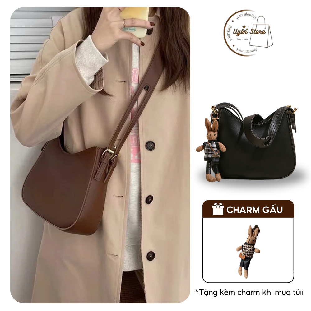Túi Đeo Chéo Da PU Phong Cách Hàn Quốc Siêu Xinh Uyên store - DK238