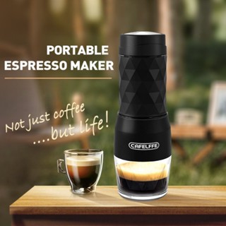Máy pha cafe cầm tay,cafe pha máy mini,thich hợp cắm trại áp suất cao tự pha espresso