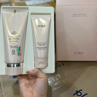 Hàng Công Ty Date 2027 - Set Sữa rửa mặt Ohui Miracle Moisture Cleansing Foam 200ml