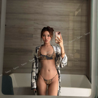 Bikini hoa lá nút điều chỉnh