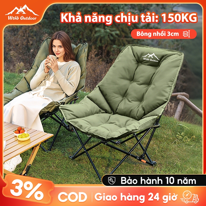 ghế gấp gọn cắm trại Được nhồi bằng cotton 3cm, thoải mái và mềm mại, Tải trọng ổ đĩa 150kg