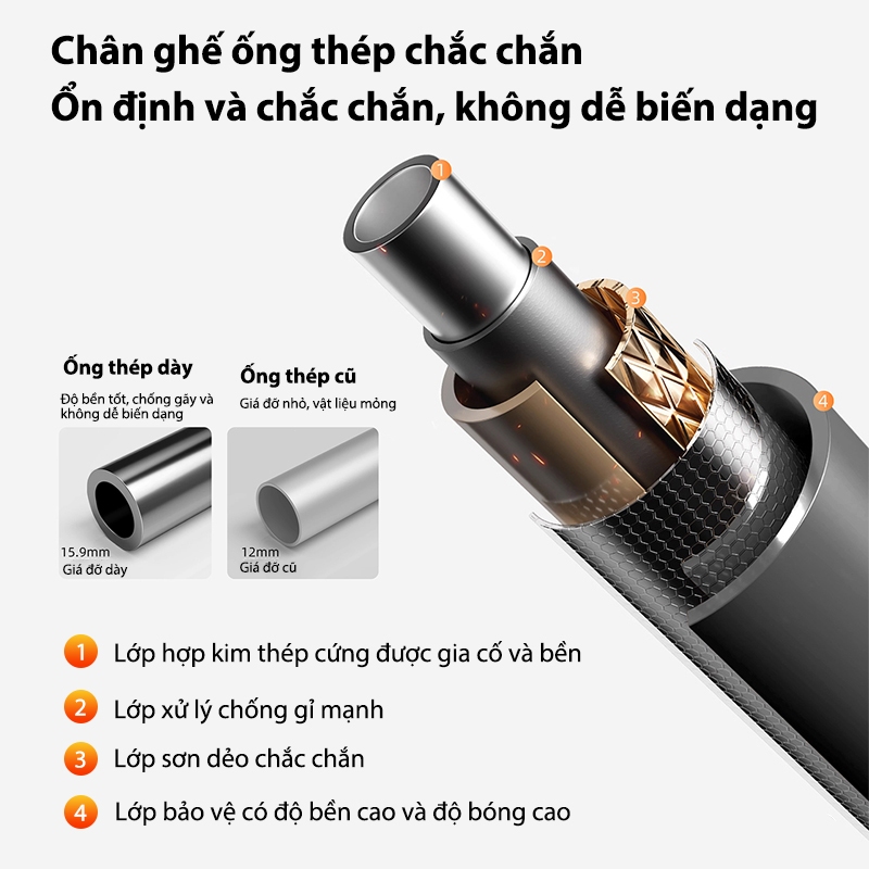 ghế gấp gọn cắm trại Được nhồi bằng cotton 3cm, thoải mái và mềm mại, Tải trọng ổ đĩa 150kg | BigBuy360 - bigbuy360.vn