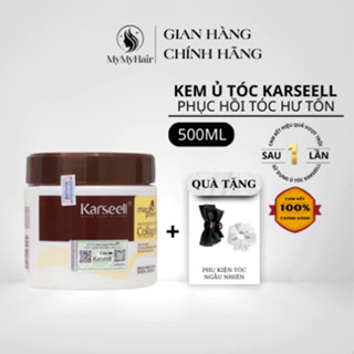  Hũ ủ tóc phục hồi m Collagen Karseell Maca 500ML tóc đẹp chuẩn salon ngay tại nhà 