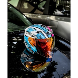 ( Tặng khăn ninja và tem KYT) Mũ bảo hiểm 3/4 2 kính KLT tem MADDOG mới nhất 2025