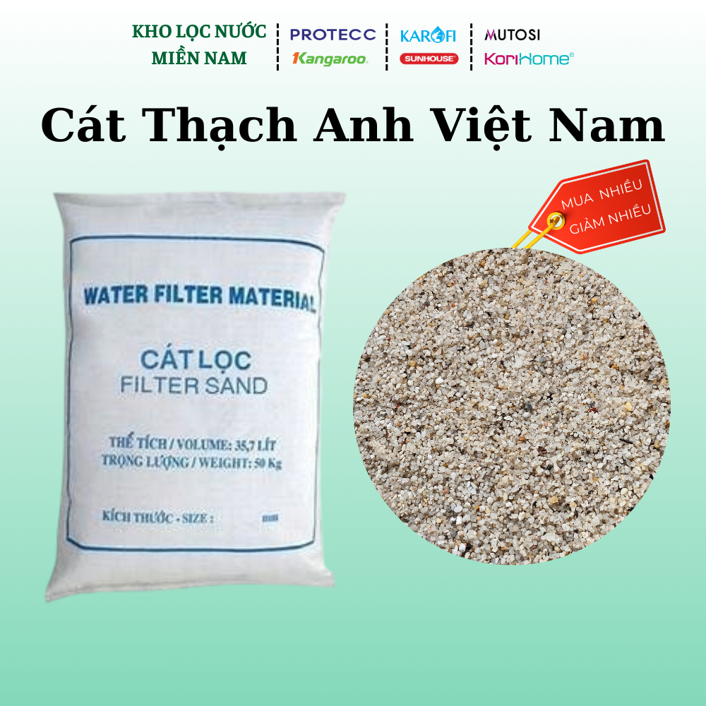 Cát Thạch Anh Dùng Cho Lọc Nước, Côt Lọc Tổng, Nuôi Cá Biển, Thuỷ Sinh