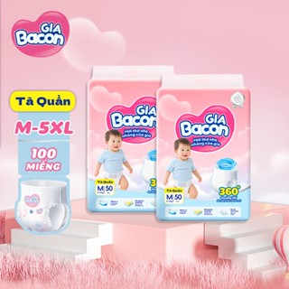  Tã Quần GiaBacon Chống Hăm Size M-5XL Siêu Mỏng Thấm Hút Tốt Khuyến Mãi Hot 