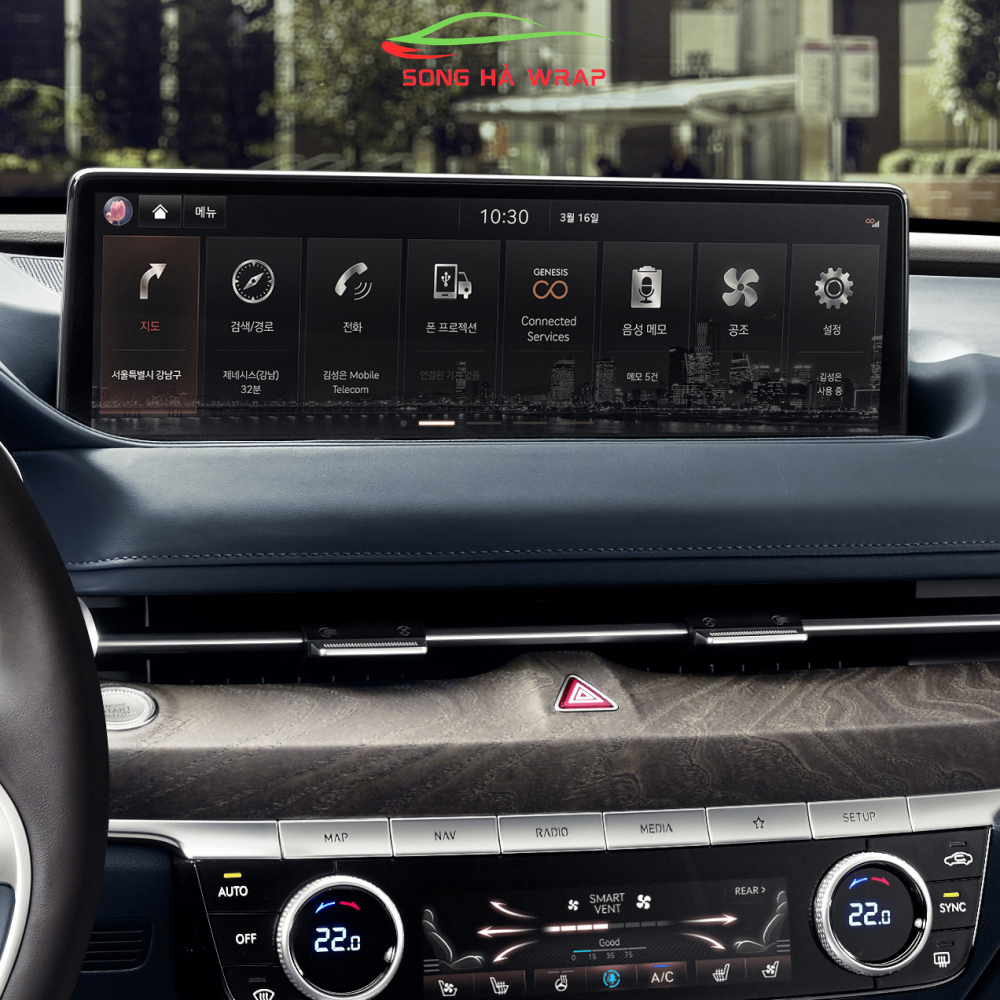 GENESIS miếng dán PPF bảo vệ màn hình giải trí, chống xước phục hồi vết xước G70 G80 G90 GV70 GV80