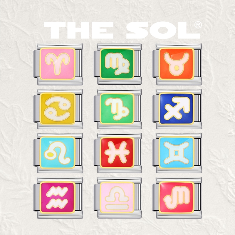 [1 CHIẾC] Charm Thép Titan ITALIAN BRACELET Cung Hoàng Đạo thesolvn