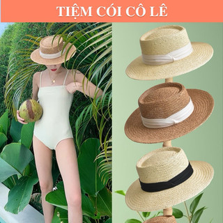  Nón cói Gaucho loại 1 vành rộng thời trang chuẩn form cho nàng đi biển chụp ảnh sống ảo - Tiệm Cói Cô Lê 
