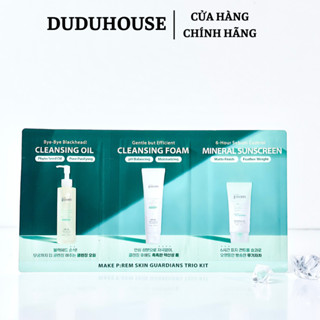  Sample Set Prem Dùng Thử  Tẩy Trang + Sữa Rửa Mặt + Kem Chống Nắng  Combo Mini Skincare Cơ Bản 