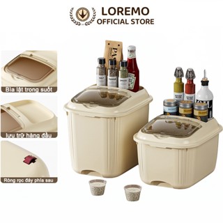 Hộp Đựng Gạo-5kg / 10kg / 15kg Hộp đựng gạoCó Nắp Đậy Chống Bụi Chống Ẩm