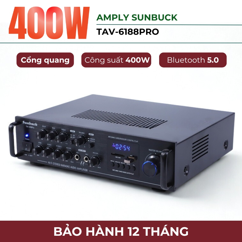 Amply Karaoke Bluetooth SUNBUCK 6188 Pro