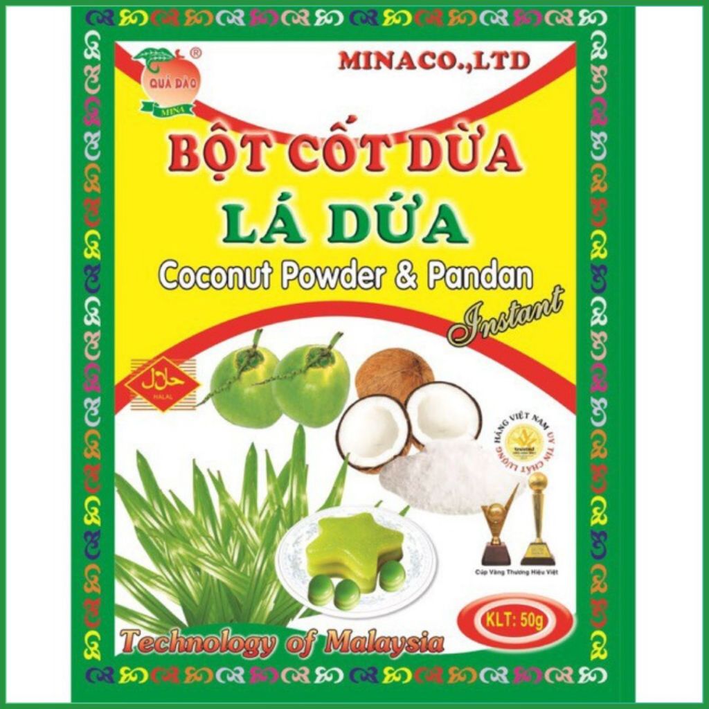 Bột Cốt Dừa Lá Dứa 50g - Hương Vị Tự Nhiên Cho Món Ngon Hoàn Hảo