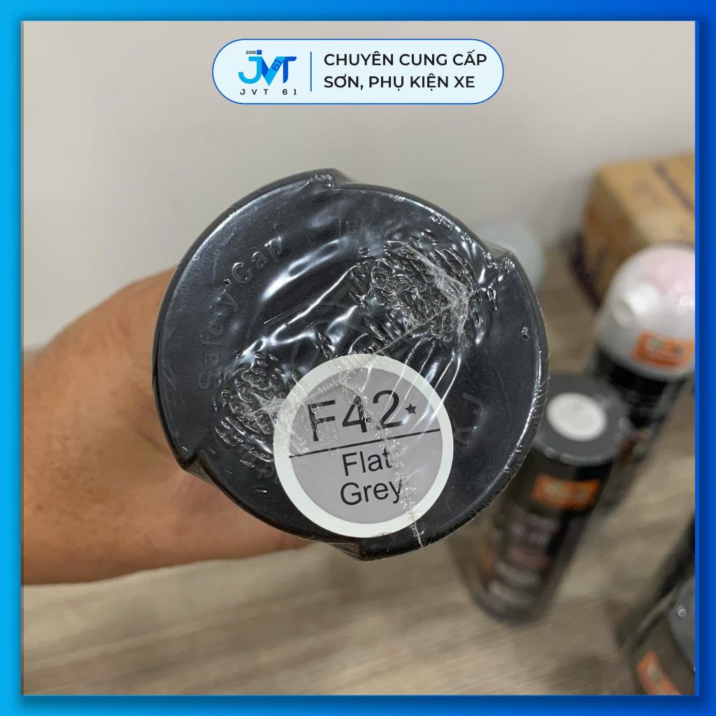 Sơn xịt Samurai F42 màu xám mờ nhám 400ml
