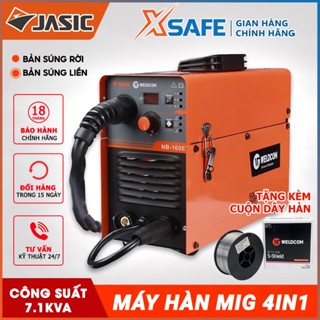 Máy hàn mig mini Jasic NB-160E dòng hàn 40-160A ngấu sâu tích hợp 3 chức năng hàn MIG dùng khí không dùng khí và hàn que