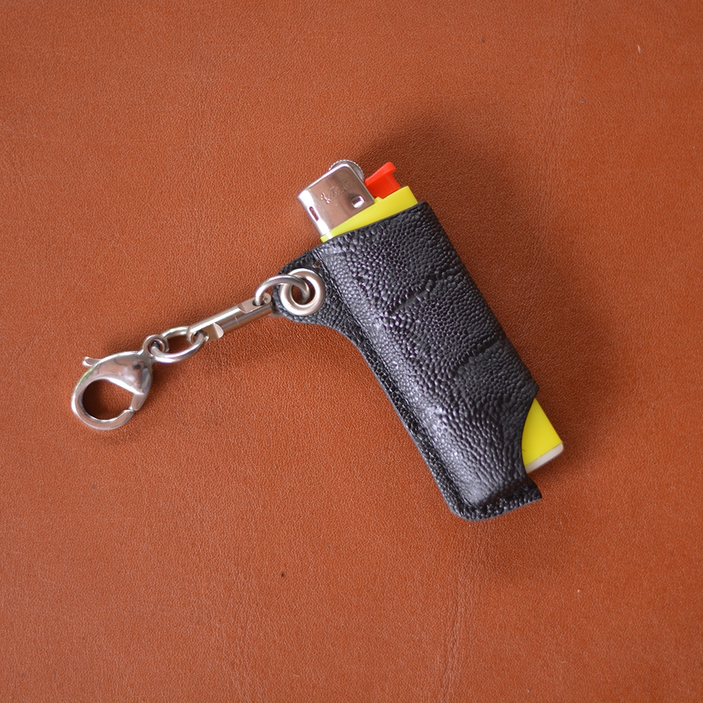 Bao da bật lửa BIC J3 da bò vân voi