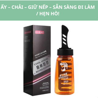   gvt  Gel tạo kiểu tóc kèm lược giữ nếp lâu Gel vuốt tóc nam cao cấp Keo vuốt tóc nam - trantothuy1f7s 