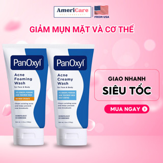 Sữa rửa mặt PanOxyl 4% Benzoyl Peroxide, giảm mụn viêm mặt và cơ thể, giảm mùi hôi nách, chính hãng Mỹ