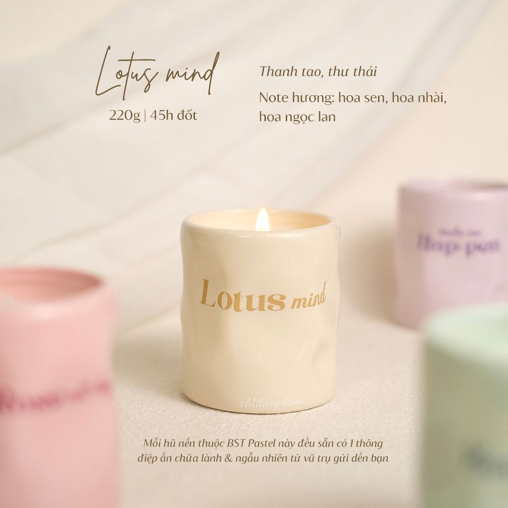 Nến Thơm Pastel 220G - Lotus Mind