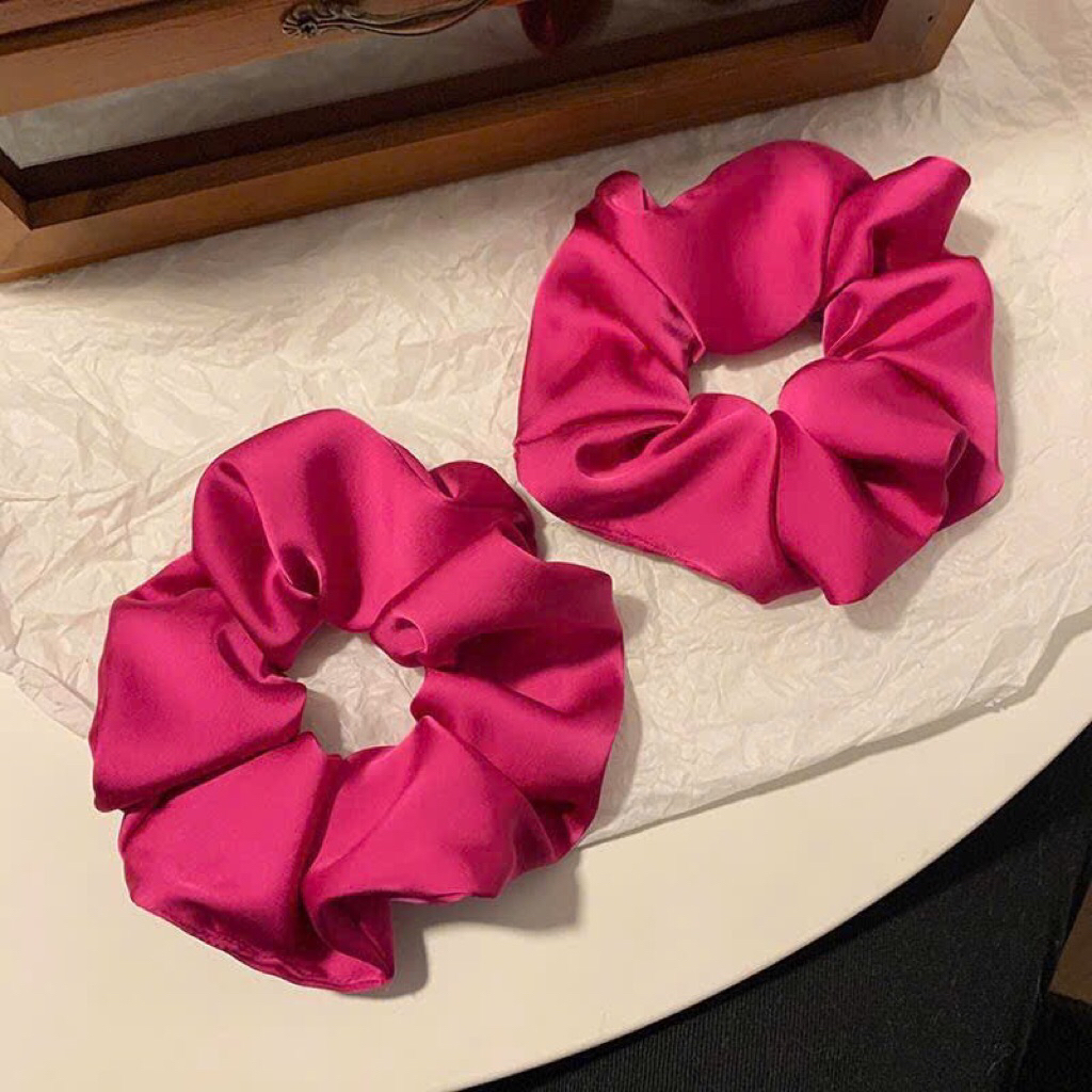Combo 2 Scrunchies dây cột tóc vải siêu xinh
