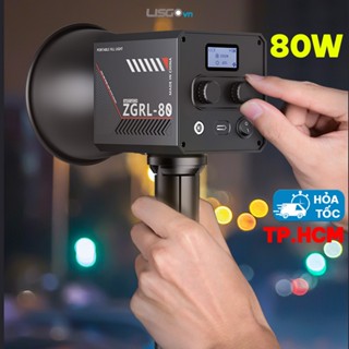 Đèn cầm tay ngoài trời công suât COB ZGRL-80 có pin sạc type-C quay phim chụp hình ngoài trời nhỏ gọn pin lâu