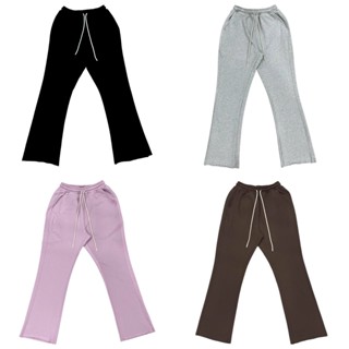 Quần dài nam nữ vải nỉ thun chân cua SWEATPANTS EWIGEN , form suông hơi ôm gối ống quần loe nhẹ phủ giày
