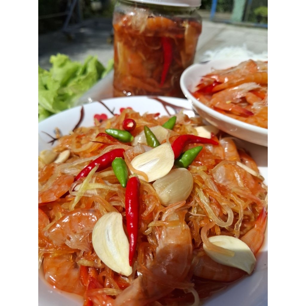 Đu đủ trộn tép mắm 500gr