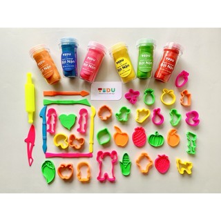 Bột nặn đất nặn an toàn TEDU - Combo Doremon