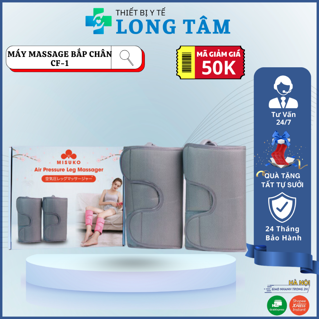 Máy Massage Bắp Chân, Bắp Tay, Đùi MISUKO CF-1 [BẢO HÀNH 24 THÁNG] Massage Giảm Đau Mỏi, Tê Bì, Thon Gọn Bắp Chân