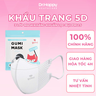 [QUÀ TẶNG] Khẩu trang 5D Gumi 3 lớp mask kháng khuẩn lọc bụi PM 2.5