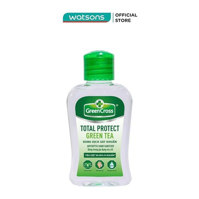 Nước Rửa Tay Khô Green Cross Làm Sạch Tay Kháng Khuẩn Khử Mùi Hương Trà Xanh 100ml